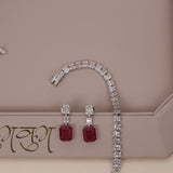 American Diamond Modern Necklase Set