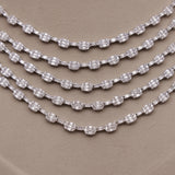 American Diamond Modern Layer Necklase Set