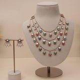 Premium Kundan Multi Layers Necklace Set