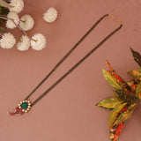 Moissanite Kundan Designer Mangalsutra 24 Inch
