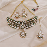 Premium Moissanite Kundan Necklace Set