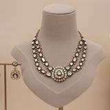 Premium Moissanite Kundan Necklace Set