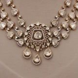 Premium Moissanite Kundan Necklace Set