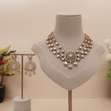 Premium Moissanite Kundan Necklace Set