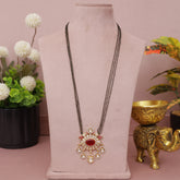 Moissanite Kundan Designer Mangalsutra 24 Inch