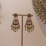 Antique Long Layered Bridal Necklace Set