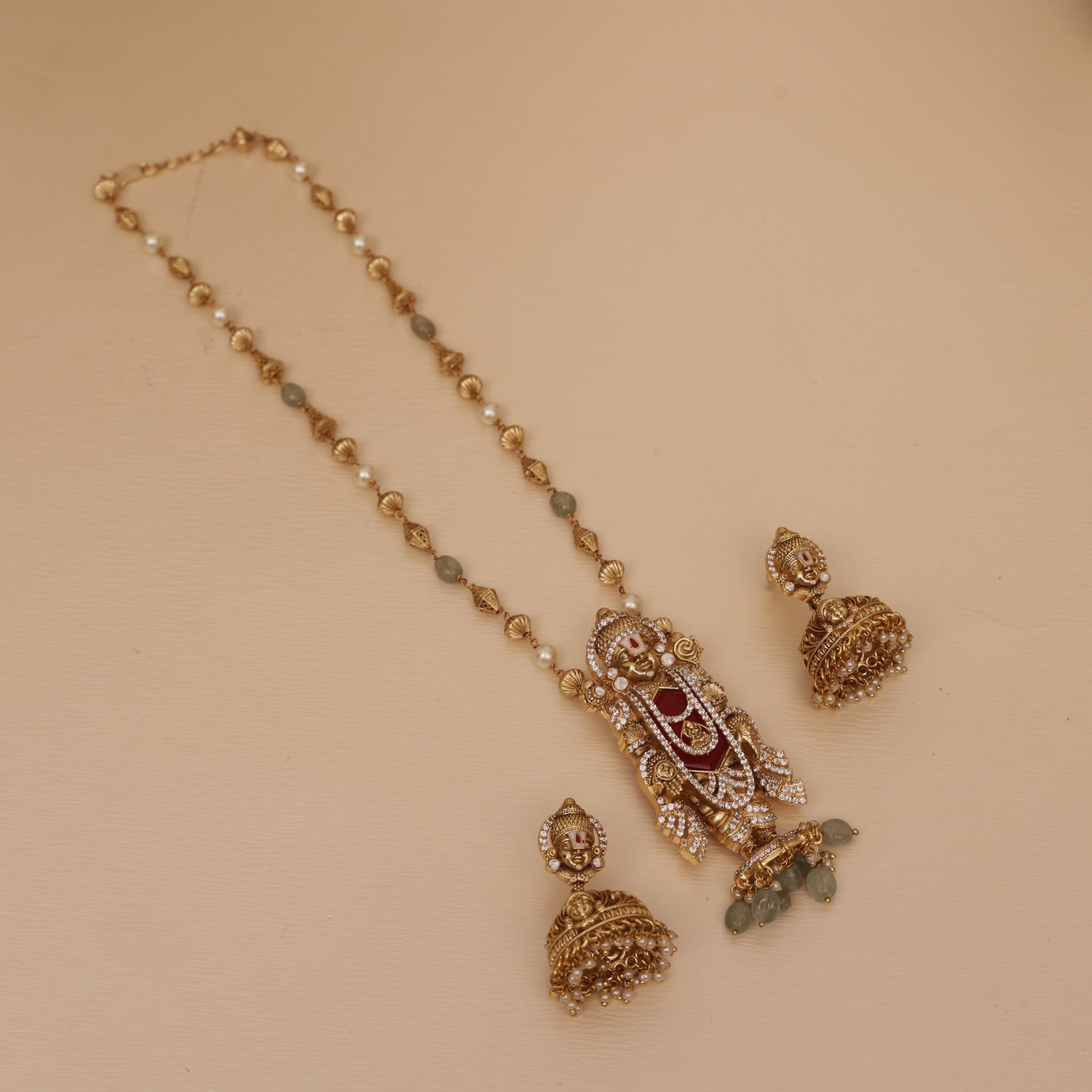 Tirupati balaji pendant set