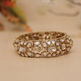 Luxury Moissanite Kundan Kada Bangle