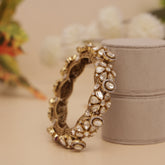 Luxury Moissanite Kundan Kada Bangle