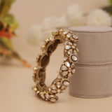 Luxury Moissanite Kundan Kada Bangle