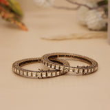 Moissanite Kundan With CZ Diamond Premium Bangle