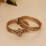 Antique Matt Gold Bangle
