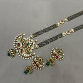 Antique Kundan 36 Inch Long Mangalsutra Set
