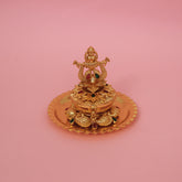 Maa Laxmi And Peacock Sindoor Dabbi