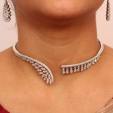 Modern American Diamond Necklase Set