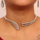 Modern American Diamond Necklase Set