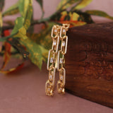 Cubic Zirconia Gold Plated AD Bangle