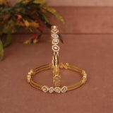 Cubic Zirconia Gold Plated AD Bangle