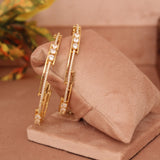 Cubic Zirconia Gold Plated AD Bangle