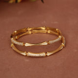 Cubic Zirconia Gold Plated AD Bangle