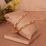 Cubic Zirconia Gold Plated AD Bangle