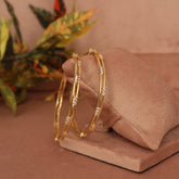 Cubic Zirconia Gold Plated AD Bangle