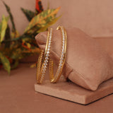 Cubic Zirconia Gold Plated AD Bangle
