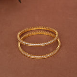 Cubic Zirconia Gold Plated AD Bangle