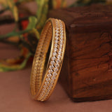Cubic Zirconia Gold Plated AD Bangle