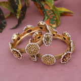 Antique Gokhru Kundan Bangle