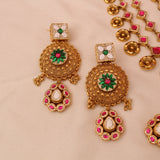 Antique Swarovski Long Layered Necklace Set