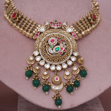 Antique Chandan Patta Necklace set