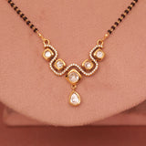 Short Daily wear Kundan Mangalsutra 18 Inch