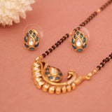 Short Daily wear Kundan Mangalsutra 18 Inch