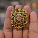 Antique Gold Heritage Swarovski Finger Ring