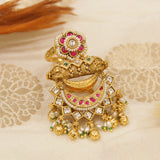 Antique Gold Heritage Swarovski Finger Ring