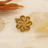 Antique Gold Matt Finger Ring