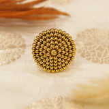 Antique Gold Matt Finger Ring