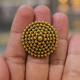 Antique Gold Matt Finger Ring