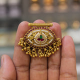 Antique Gold Kundan Finger Ring