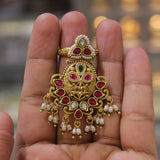 Antique Gold Kundan Finger Ring