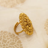 Antique Gold Matt Finger Ring