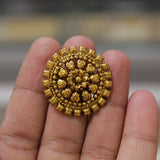 Antique Gold Matt Finger Ring
