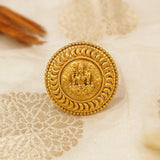 Antique Gold Matt Finger Ring