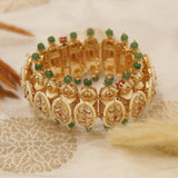 Premium Kundan Moti Bandhai Bracelet