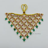 Leheriya Kundan Necklace Set