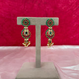 Fusion Pachi Kundan Necklace Set