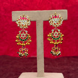 Fusion Pachi Kundan Necklace Set