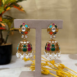 Navratna Kundan Jhumka Earring