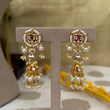 Fusion Pachi Kundan Necklace Set